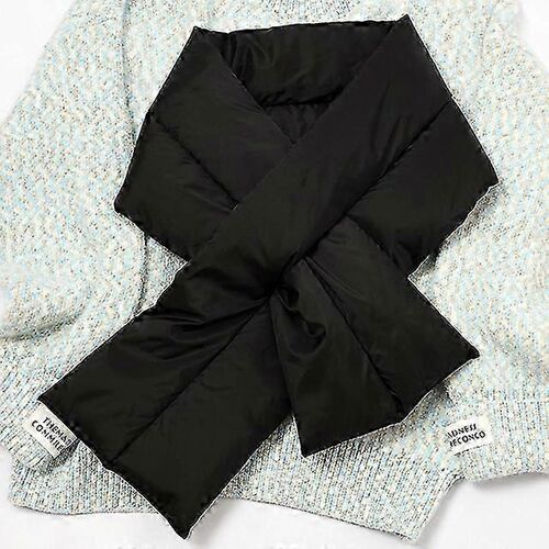 Solide d'Hiver de Femmes Foulard Chaud vers le Bas en coton Châle Enveloppements Brillant Collier Sjaals Voor Dames Cou-croix Bufandas Mujer Szalik Zimowy