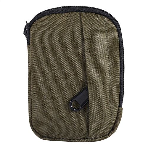 Ceinture de Sachets pour les Hommes, Petit Utilitaire Trousseau Sac en Nylon Durable porte-Monnaie porte-monnaie, Multi-Poche de Rangement Extérieur, Vert