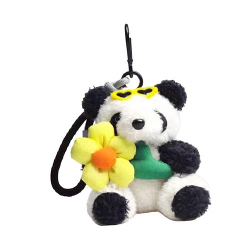 Animaux de dessin animé Trousseau, Jaune Mignon de Poupée porte-clés pour Femme, Cadeau de Graduation, en Peluche Douce, 3,5 Pouces