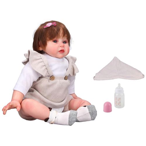 Poupée reborn réaliste en silicone, nouveau-né avec vêtements, 50 cm (20 pouces).