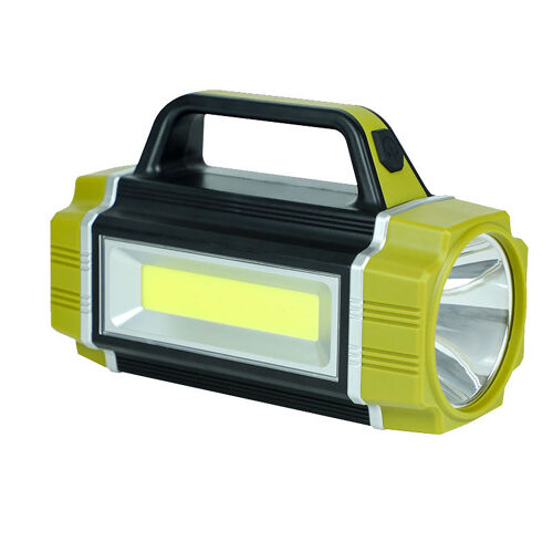 Lampe Solaire Portable Multifonctionnelle, Chargement Usb Avec Projecteur Led Cob Étanche À Sortie Latérale