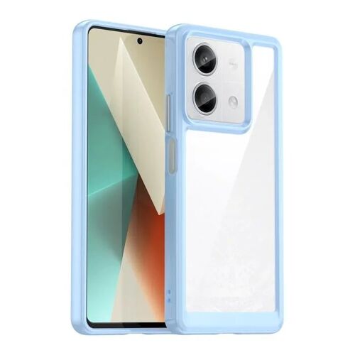 Coque de protection - HURTEL - Xiaomi Redmi Note 13 5G - Cadre en gel - Couleur bleue - Surface mate