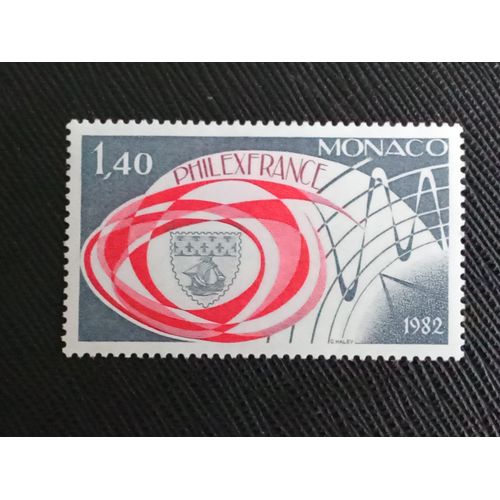 Timbre Monaco Y T 1328 Expo Philatélique Internationale Philexfrance '82, Paris 1982 (021209 )