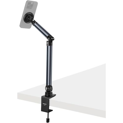 NEEWER Basics PA089 Support magnétique de téléphone Portable pour Bureau et lit, Tension réglable Compatible avec MagSafe iPhone 16 15 Pro Max Plus 14 13 12 pour Enregistrement vidéo