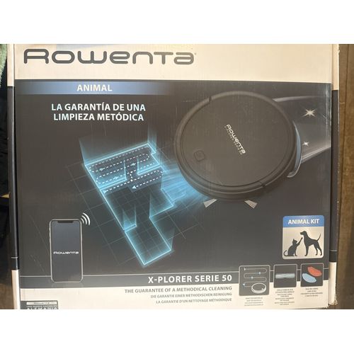 ROWENTA X-PLORER SERIE 50 RR7375WH ANIMAL AQUA - ASPIRATEUR - ROBOT - SANS SAC - NOIR