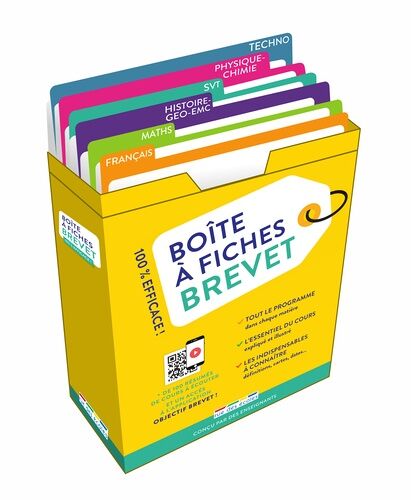 Boîte À Fiches Brevet - 180 Fiches Pour Réussir Son Brevet !
