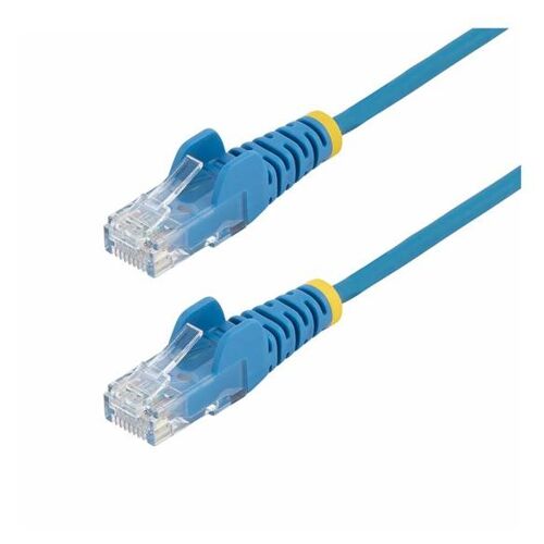 StarTech.com 10m Blue Slim CAT6 Ethernet Cable, Snagless, 28AWG, LSZH - Cordon de raccordement - RJ-45 (M) pour RJ-45 (M) - 10 m - 3.6 mm - UTP - CAT 5/5e/6 - IEEE 802.3bt - sans halogène, sans crochet - bleu