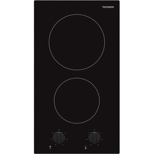 Telefunken - Domino vitrocéramique 29cm 2 foyers noir TK2VM