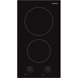 Telefunken - Domino vitrocéramique 29cm 2 foyers noir TK2VM