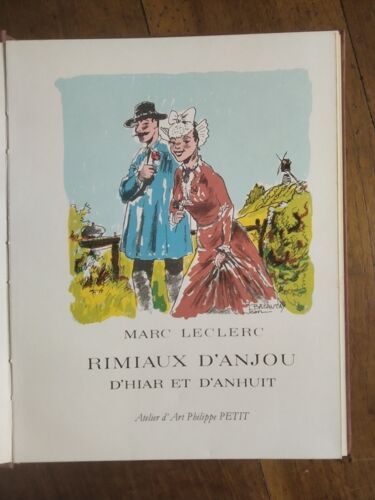 Rimiaux D'Anjou D'Hiar Et D'Anhuit - Marc Leclerc
