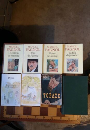 Lot 8 Livres Marcel Pagnol – Confidences, Le Château De Ma Mère, Jean De Florette, Manon Des Sources, Angèle, La Femme Du Boulanger, La Fille Du Puisatier, Topaze