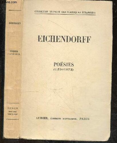 Poesies (Gedichte) - Collection Bilingue Des Classiques Etrangers
