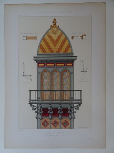 "La Brique Et La Terre Cuite" Par Pierre Chabat _ Architecte - Préparateur Du Cours De Construction Civiles Au Conservatoire National Des Arts Et Métiers.