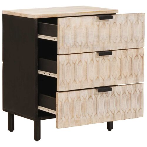 vidaXL Cabinet de chevet Blanc