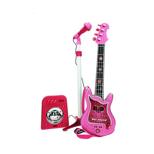 Guitare bébé rose Reig avec microphone ¿ Jouet musical éducatif pour filles dès 3 ans