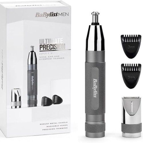 Babyliss Tondeuse De Précision Super-X Metal E116e - 3-En-1 Tondeuse Nez, Oreilles Et Sourcils Neuve Dans Son Emballage