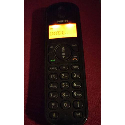 Combiné seul Philips CD155 noir black CD 155