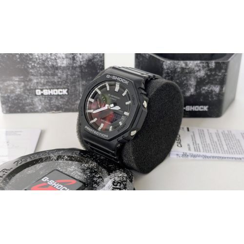 Montre Casio G-Shock Ga-2100rc-1aer Carbon Core Guard - Complète Boite & Papiers