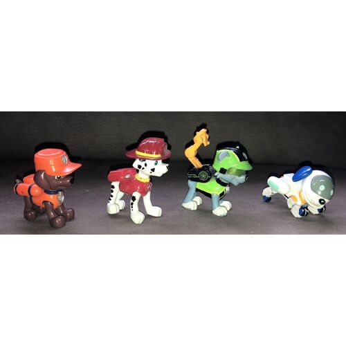 4 Figurines De La Pat'Patrouille 7 Cm