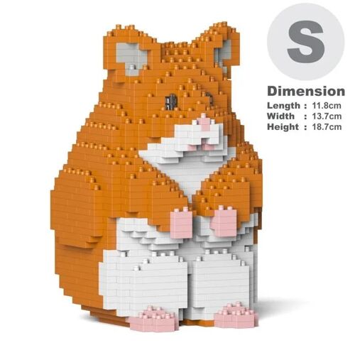 Blocs de construction - JEKCA - Hamster roux debout - 860 pièces - À partir de 14 ans - Mixte