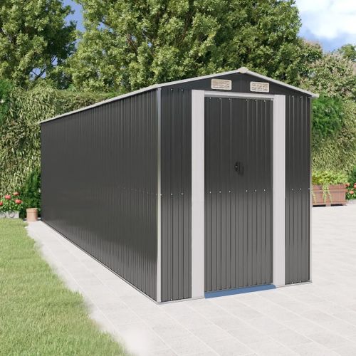 Prolenta Premium - Abri De Jardin Anthracite 192x606x223 Cm Acier Galvanisé