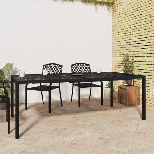 Prolenta Premium - Table De Jardin Anthracite 200x100x72 Cm Acier