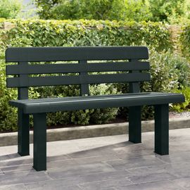 Prolenta Premium - Banc De Jardin Vert 110x52x71 Cm Polypropylène