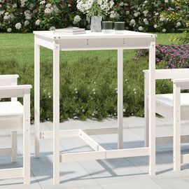 Prolenta Premium - Table De Jardin Blanc 82,5x82,5x110 Cm Bois Massif De Pin