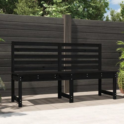 Prolenta Premium - Banc De Jardin Noir 157,5 Cm Bois Massif De Pin