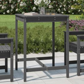 Prolenta Premium - Table De Jardin Gris 82,5x82,5x110 Cm Bois Massif De Pin