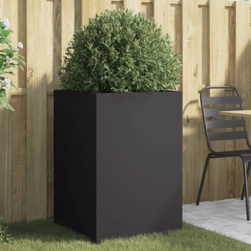 Prolenta Premium - Jardinière Noir 52x48x75 Cm Acier