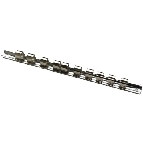 Rail pour douilles 1/2 pouce, 10 clips - Organisation optimale de vos outils