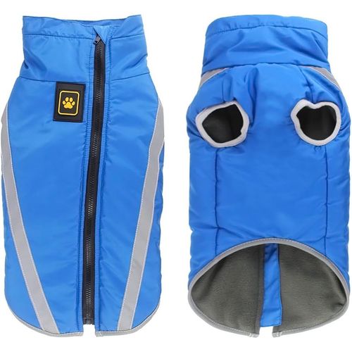 Jgd-Manteau De Chien Imperméable Veste Chaude D'hiver, Vêtements Pour Animaux De Compagnie Coupe-Vent Tenue De Veste De Chien Pour Petits Chiens De Taille Moyenne Avec Trou De Harnais Xl-6xl