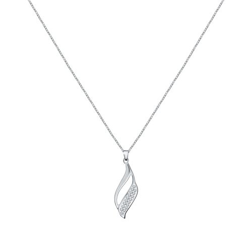 Collier En Argent 925/1000 Et Crystal