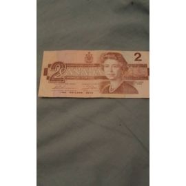 Billet 2 Dollars Canada 1986