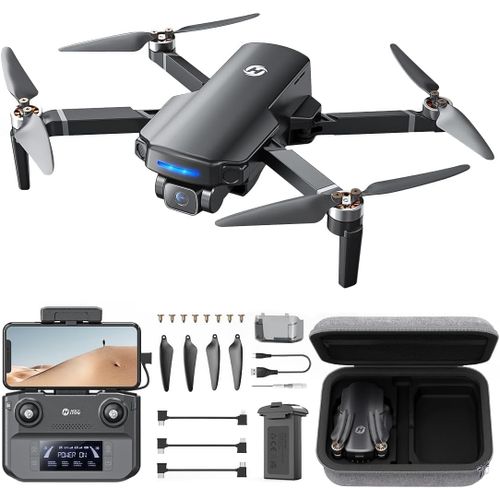 Hs360s Drone Gps Avec Caméra 4k Pour Adultes Débutants, Fpv Quadricoptère Pliable Avec Hd 5g Transmission D'image De 3 Km, Moteur Sans Balais, Follow Me, Smart Return Home, Moins De 249 G