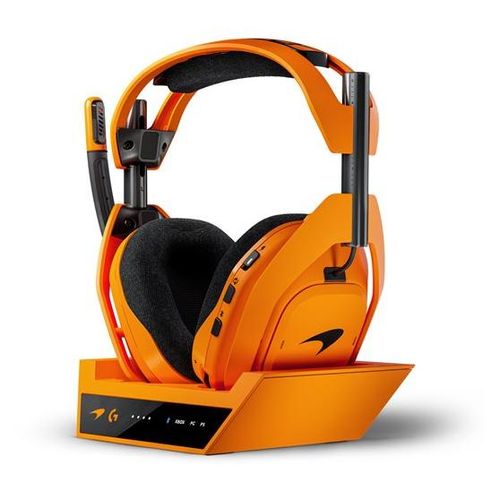 Logitech G Astro A50 X - McLaren Edition - micro-casque - circum-aural - Bluetooth / LIGHTSPEED - sans fil - papaye