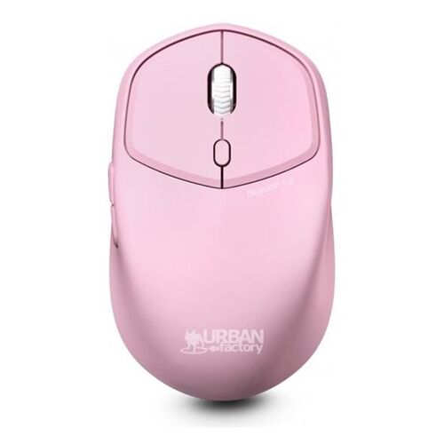 Urban Factory Onlee Color - Souris - ambidextre, 1600 dpi - droitiers et gauchers - optique - 6 boutons - sans fil - Bluetooth 5.0 LE - rose pastel