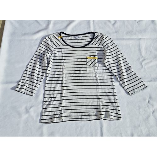 T-Shirt Ml Marinière Femme Taille 38 - 40 Marque U Collection
