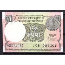 Billet De Banque Inde 1 Rupee 2016 Neuf Unc Pick 117 Dimension 97 × 63 Mm