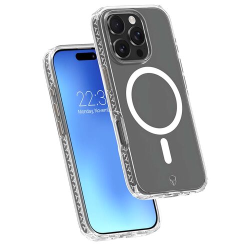 Coque MagSafe pour iPhone 16 Pro Max Air Xtrem 4m Ultra Renforcé Force Case Transparent