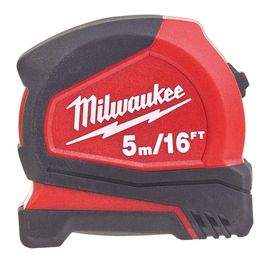 Mètre ruban compact Milwaukee 4932459595 932459595, 5 m, largeur 25 mm, noir
