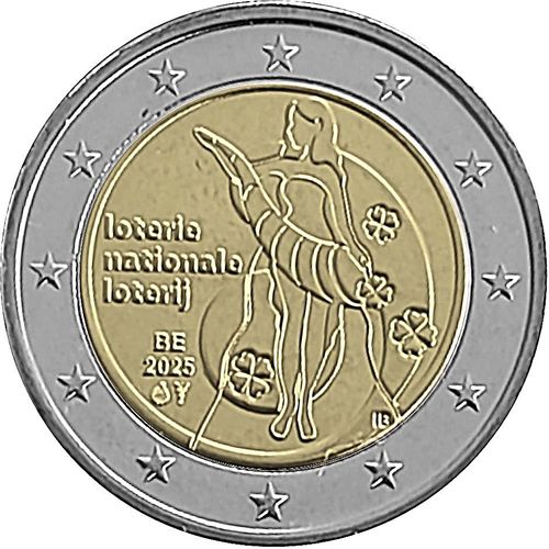 2 Euro Commémorative Belgique 2025 Loterie Nationale