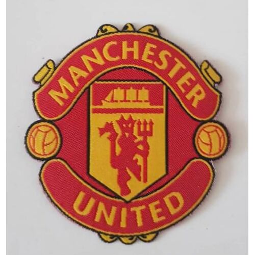 Écusson Patch Football Club Manchester United En Tissu7x6,5 Cmthermocolllant Pas Besoin De Couture