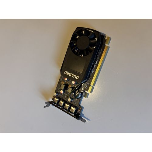 NVIDIA Quadro P620 Mémoire : 2 Go GDDR5 4 x Mini DisplayPort PCI Express 3.0 x16 + 2 adaptateurs vers DisplayPort
