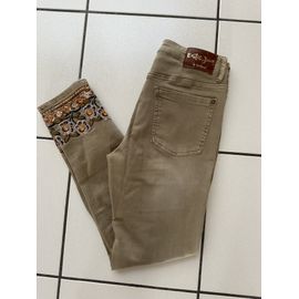 Jeans Beige Avec Broderie Taille 36 En Très Bon État Desigual