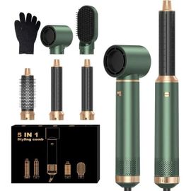 Air Styler Pro 5 En 1 Air Brush 5 En 1 Seche Cheveux 5 En 1 Avec Seche Cheveux Boucleur,Airbrush Cheveux,Airbrush,Brosse Lissante