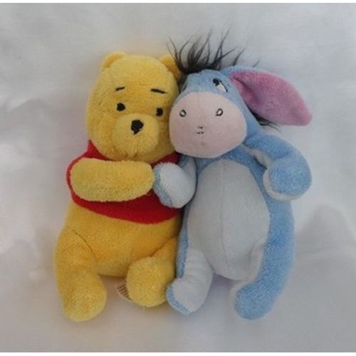 Doudou Peluche Winnie Bourriquet Assis Disney