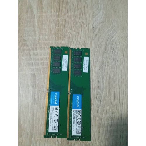 Lot 8 Go (2×4 Go) RAM DDR4 Crucial 2666 MHz ¿ Parfait état ¿ CT4G4DFS8266