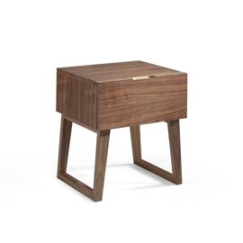 Table de chevet de noyer